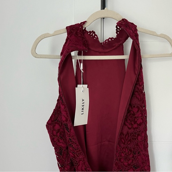 BNWT Likely Burgundy Dress - Picture 4 of 7